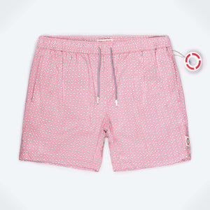 Open image in slideshow, Men&#39;s Pink Swim Shorts
